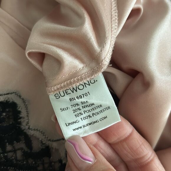 Sue Wong Walt Disney “Alice in Wonderland” 
Black & Rose Lace Trim Dress Size 6 - Picture 14 of 16